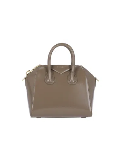 Givenchy Antigona Mini Bag In Brown