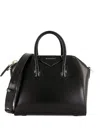 Givenchy Mini Antigona Box Two-way Leather Tote Bag In Black