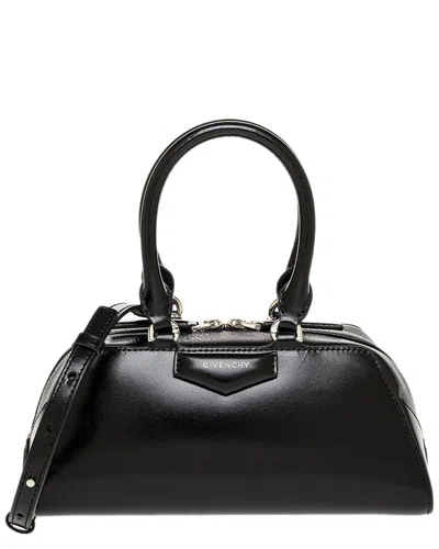 Givenchy Antigona Mini East-west Leather Bag In Black