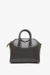 Givenchy Womens Antigona Mini Leather Top-handle Bag Charcoal