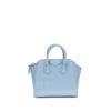 Givenchy Antigona Mini Top-handle Bag In Patent Leather In Blue