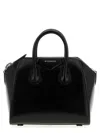 Givenchy Mini Antigona Box Two-way Leather Tote Bag In Black
