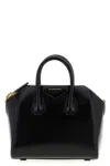 Givenchy Mini Antigona Box Two-way Leather Tote Bag In Black