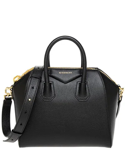 Givenchy Antigona Mini Leather Bag In Black
