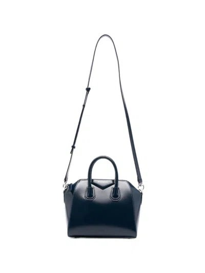 Givenchy Antigona Mini Leather Handbag In Blue