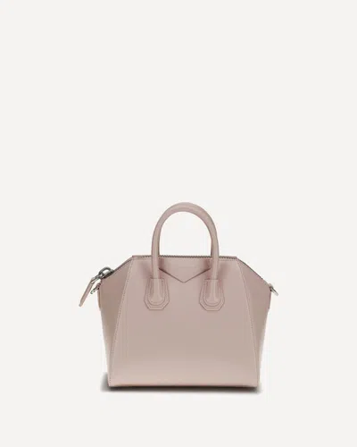 Givenchy Antigona Mini Leather Handbag In Pink
