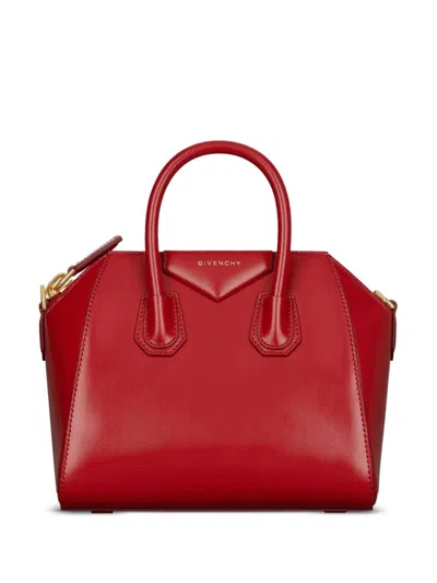 Givenchy Antigona Mini Leather Handbag In Red