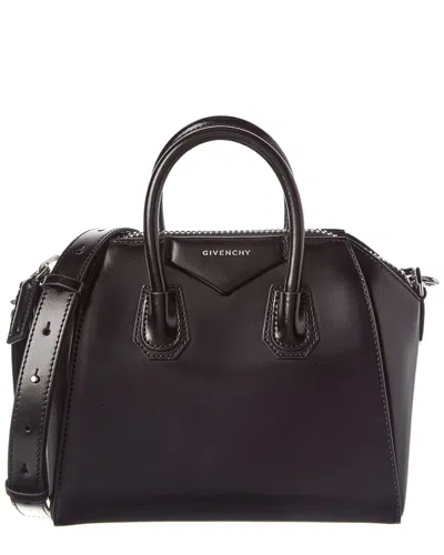 Givenchy Antigona Mini Leather Satchel In Black
