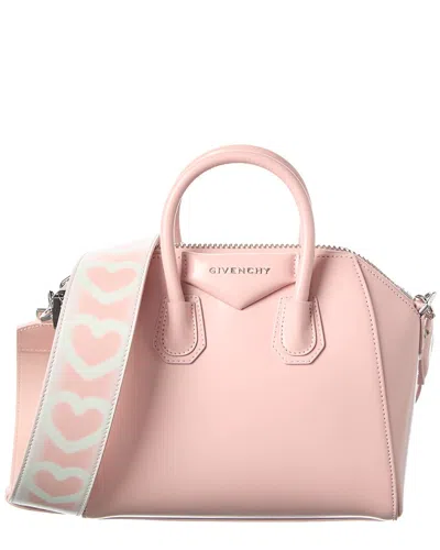 Givenchy Antigona Mini Leather Satchel In Pink