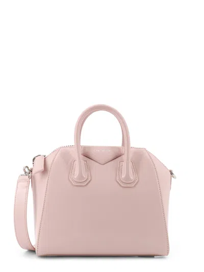 Givenchy Antigona Mini Leather Shoulder Bag In Neutral