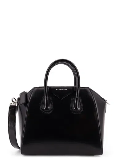 Givenchy Antigona Mini Leather Shoulder Bag In Black