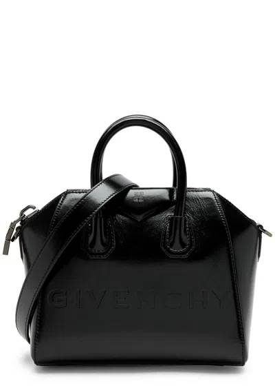 GIVENCHY GIVENCHY ANTIGONA MINI LEATHER TOP HANDLE BAG