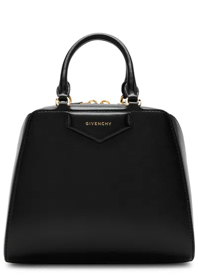 Givenchy Antigona Mini Leather Top Handle Bag In Black