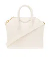 Givenchy Mini Antigona Bag In Box Leather In White