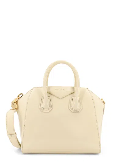 Givenchy Antigona Mini Patent Leather Bag In White