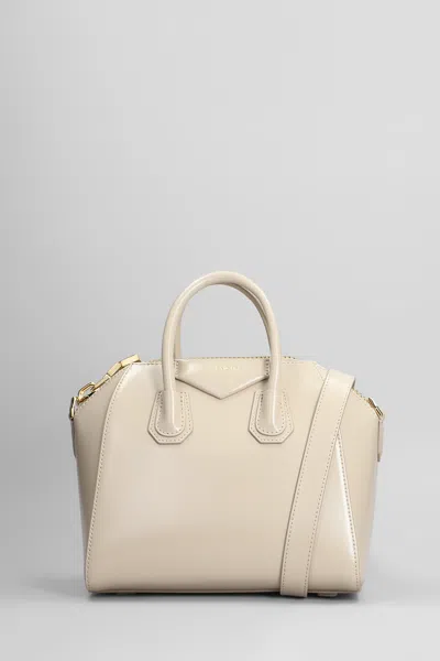 Givenchy Antigona Mini Shoulder Bag In Beige Leather