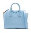 Givenchy Antigona Mini Top-handle Bag In Patent Leather In Blue