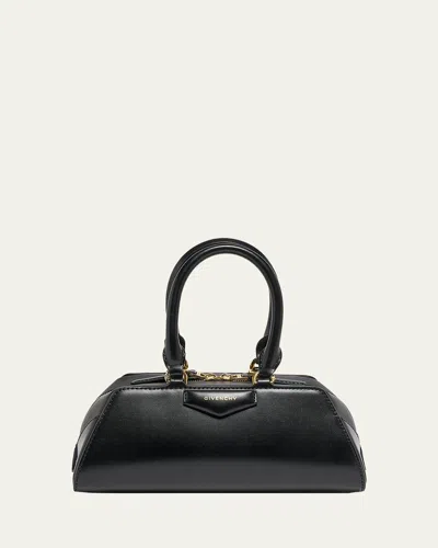 Givenchy Antigona Mini Top-handle Bag In Box Leather In Black