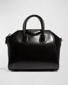 Givenchy Antigona Mini Top Handle Bag In Box Leather In Black