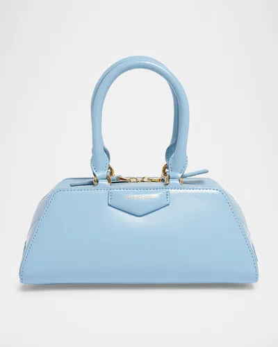 Givenchy Antigona Mini Top-handle Bag In Box Leather In Blue