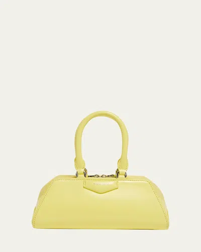 Givenchy Antigona Mini Top-handle Bag In Box Leather In Yellow
