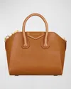 Givenchy Antigona Mini Top-handle Bag In Shiny Tumbled Leather In Soft Tan