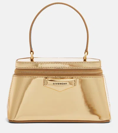 Givenchy Antigona Mirrored Leather Vanity Bag In Gold