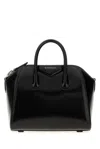 Givenchy Structured Leather Top Handle Bag In Black