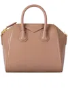 Givenchy Womens Blush Pink Gold Antigona Mini Leather Top Handle Bag In Brown
