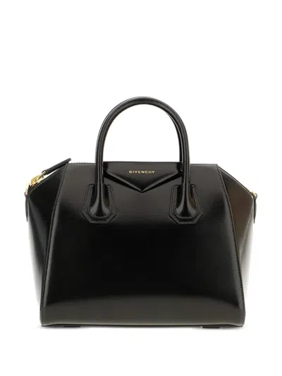 Givenchy Calfskin Tote Bag With Top Handle Called Antigona In Black
