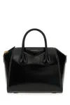 Givenchy Structured Leather Top Handle Bag In Black
