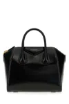Givenchy Structured Leather Top Handle Bag In Black