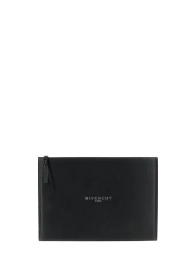 Givenchy Antigona Padded Pouch In Black
