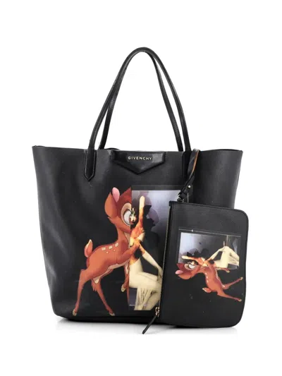 Pre-owned Givenchy Antigona Shopper Printed Canvas Large Satchel In Multi