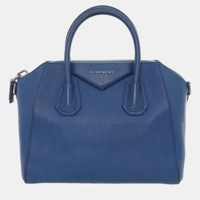 Pre-owned Givenchy Antigona Small Bag In Blue