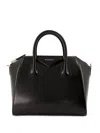 Givenchy Small Antigona In Box Leather Bags In Black