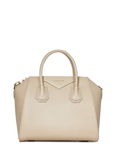 Givenchy Women's Small Antigona Bag In Grained Leather In Pearl Grey