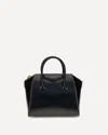 Givenchy Mini Antigona Box Two-way Leather Tote Bag In Black