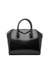 Givenchy Antigonia Black Calf Leather Cotton Acrylic Handbag In Black