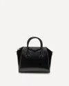 Givenchy Leather Handbag With Logo On The Front In Black