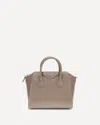 Givenchy Gray Calf Leather Bos Taurus Shoulder Bag In Brown