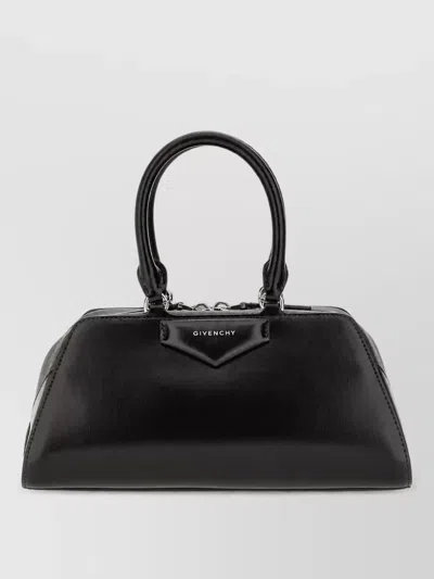 Givenchy Antigona Small Leather Clutch Bag In Black
