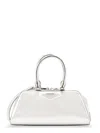 Givenchy Small Antigona East-west Laminated Leather Handbag In Silver