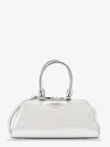Givenchy Small Antigona East-west Shoulder Bag In Laminated Leather In Silver