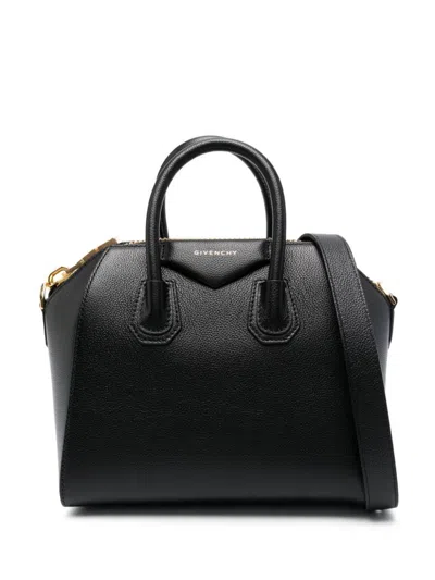 Givenchy Antigona Small Leather Handbag In Black