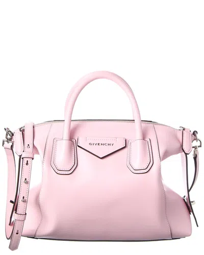 Givenchy Antigona Small Leather Satchel In Pink