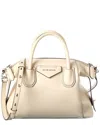 Givenchy Antigona Small Leather Satchel In Neutral