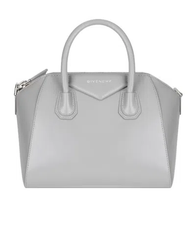 Givenchy Antigona Small Top Handle Bag In Gray