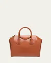 Givenchy Antigona Small Top-handle Bag In Box Leather In Brown
