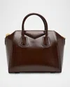 Givenchy Antigona Small Top Handle Bag In Box Leather In Ebony Brown